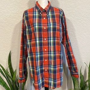 Mens Chaps Easy Care Cotton Button Down Shirt